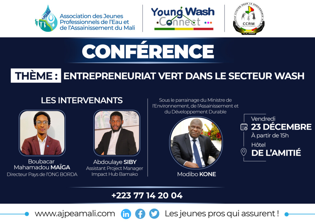 CONFERENCE : ENTREPRENEURIAT VERT DANS LE SECTEUR WASH